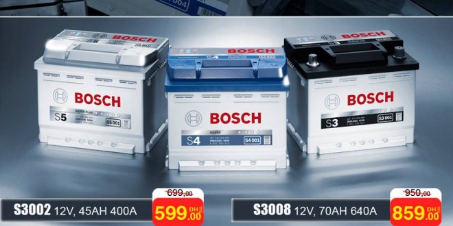 Bricoma - Différents modèles de Batteries BOSCH adaptés à