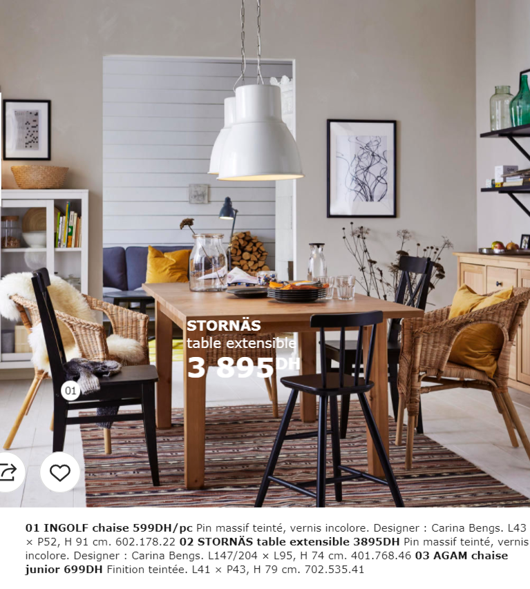 Catalogue Promotionnel Ikea Maroc Pour La Salle A Manger