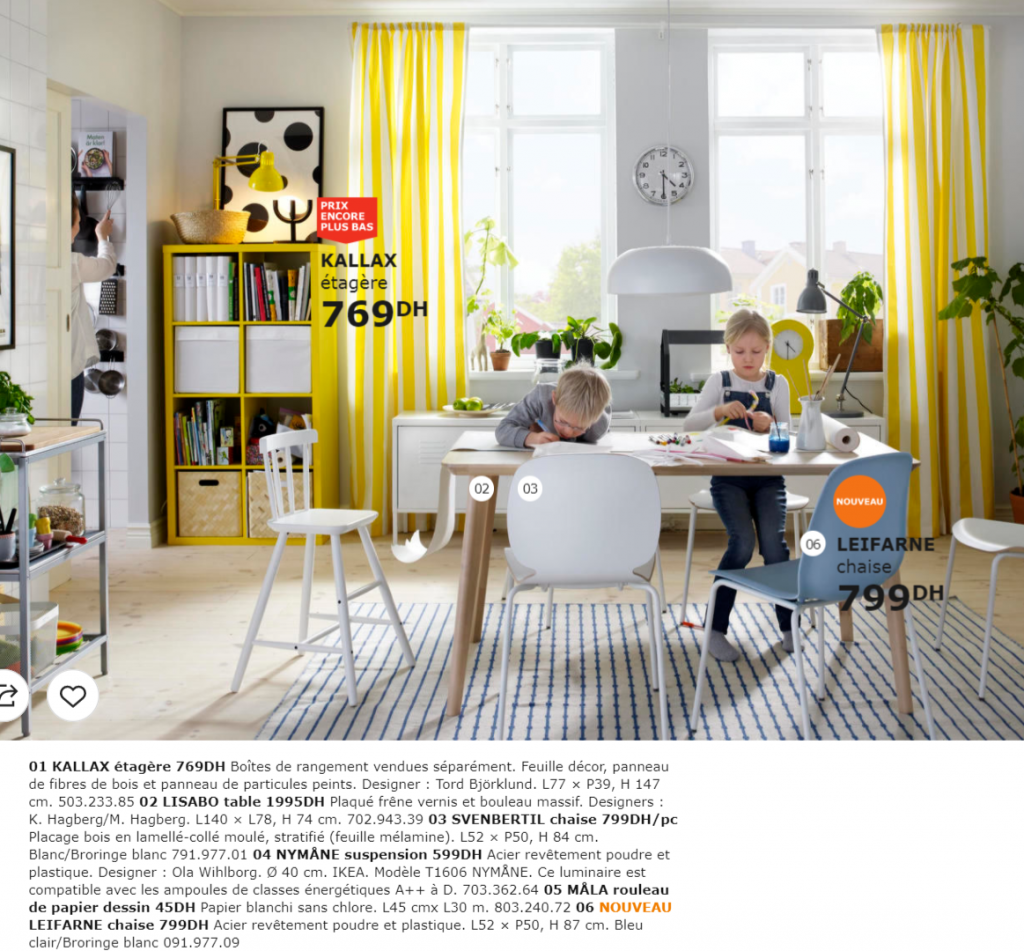 Catalogue promotionnel IKEA Maroc pour la Salle a manger Collection