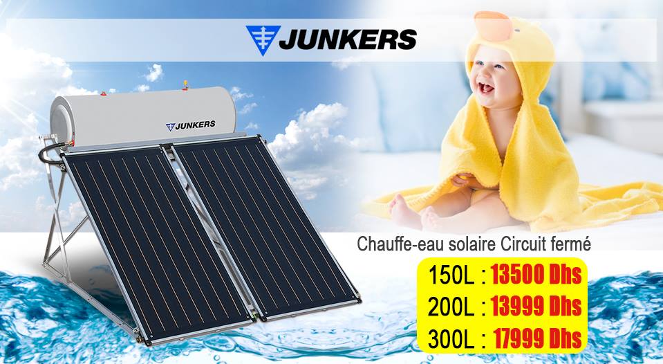 Chauffe-eau solaire JUNKERS 150 Litres