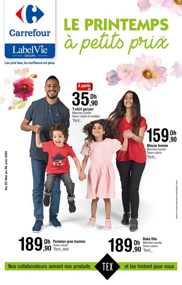 Catalogue Carrefour special vetement de printemps jusqu au 6 Juin