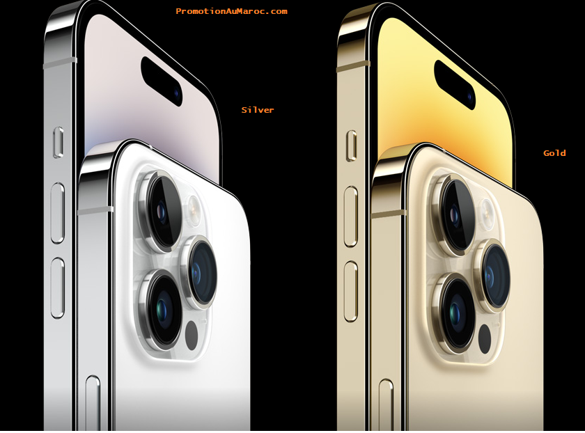 Iphone-14-Pro-prix-et-coleur-Silver-and-Gold-au-maroc